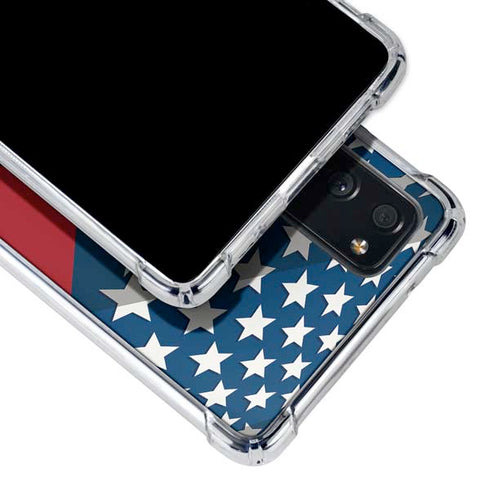 Marvel Captain America Action Pose Galaxy S20 FE Clear Case